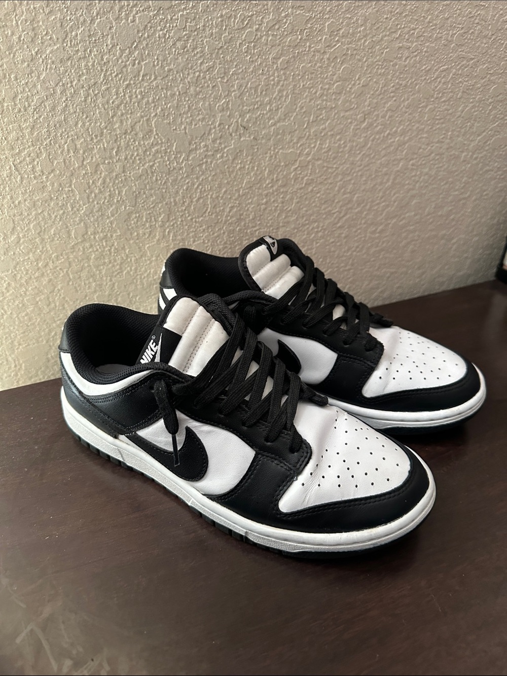 Nike Women's Black and White Dunks — Panda